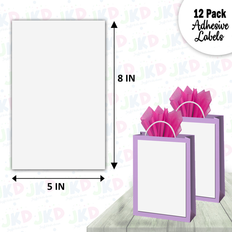 Rectangular Adhesive Labels gift bags