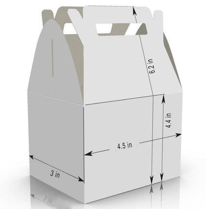 Alice Bakery Candy Gable Box for Birthday Party Favors 12 Pack - 4.4x4.5in