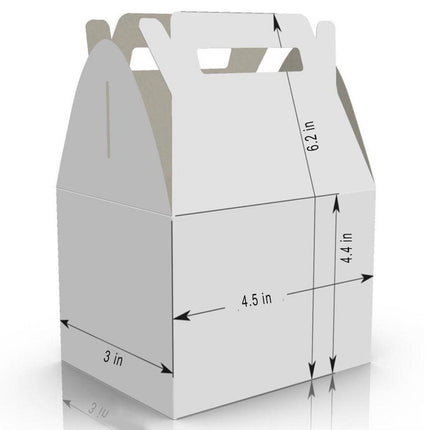 Unicorn Candy Gable Box for Birthday Party Favors 12 Pack - 4.4x4.5in