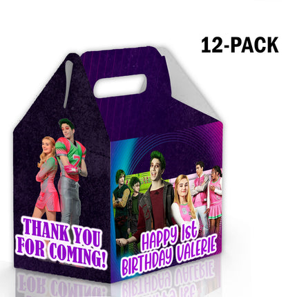 Zombies Candy Gable Box for Birthday Party Favors 12 Pack - 4.4x4.5in