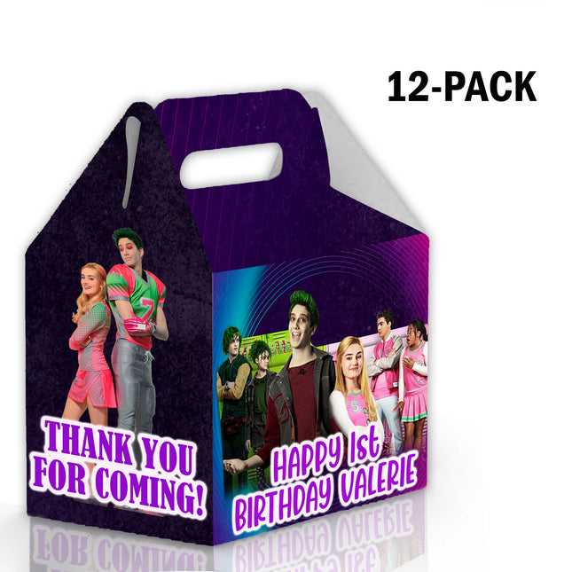 Zombies Candy Gable Box for Birthday Party Favors 12 Pack - 4.4x4.5in