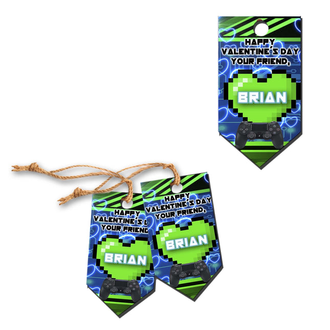 Video Game Valentine’s Day Gift Tags - Digital or Printed