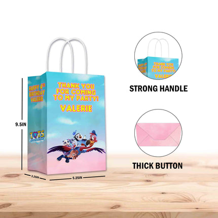 TOTS Bags with Handles for Kids Gift Favor Birthday Party - 12pack #Pink