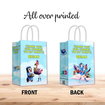 TOTS Bags with Handles for Kids Gift Favor Birthday Party - 12pack #Blue
