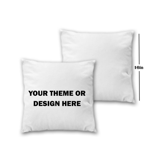 Your Design Here Pillow - 16in insert included