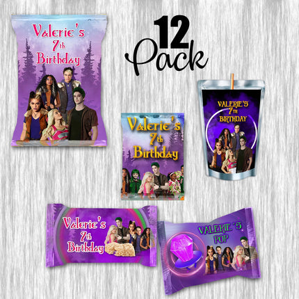 Zombies Beauty Party Snacks Favor for Birthday Bundle Labels or Finished Snacks