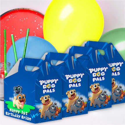 Puppy Dog Pals Candy Gable Box for Birthday Party Favors 12 Pack - 4.4x4.5in