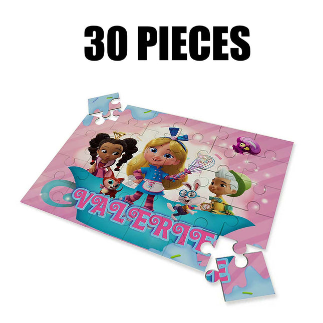 Alice Bakery Puzzle with Name Kids Jigsaw Gift Son Daughter Birthday | 30pcs 7.5x9.5in
