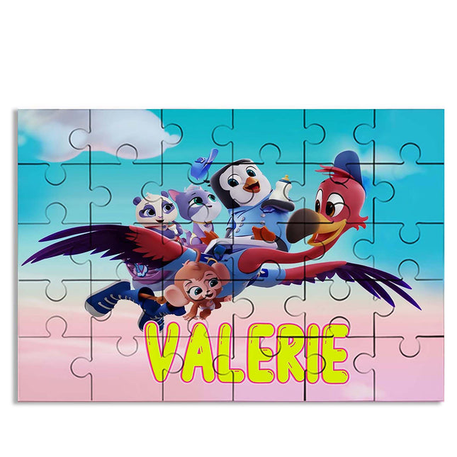 TOTS Puzzle with Name Kids Jigsaw Gift for Son Daughter Grandson Granddaughter Birthday | 30pcs 7.5x9.5in