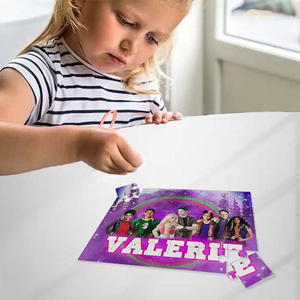 Zombies Puzzle with Name Kids Jigsaw Gift for Son Daughter Grandson Granddaughter Birthday | 30pcs 7.5x9.5in