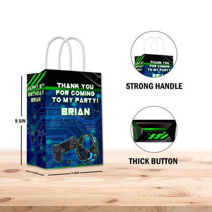 Video Game Bags with Handles for Kids Gift Favor Birthday Party - 12pack