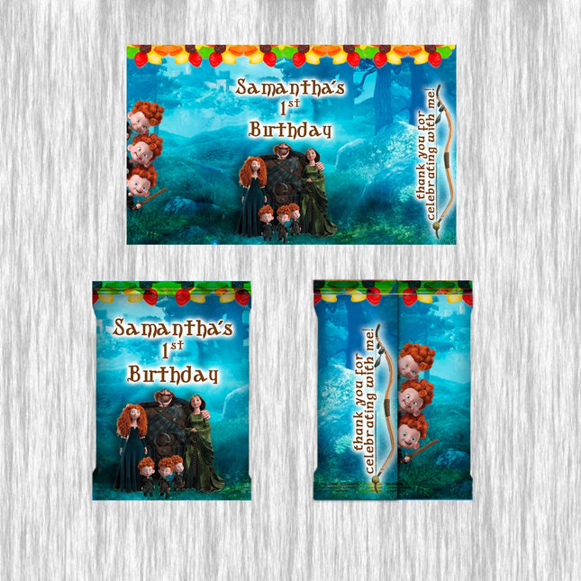Brave Fruit Snack Label Sticker for Kids Birthday Party Favor Decor Custom Physical Product