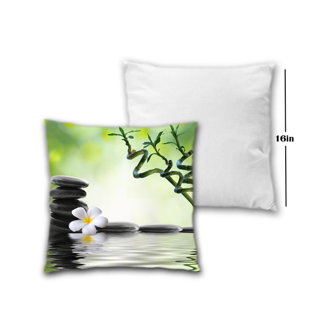 Zen Pillow Cushion Room Decor Gift for mom girlfriend wife - 16in insert included