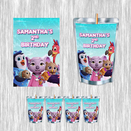 TOTS Juice Pouch Label Sticker for Kids Birthday Party Favor Decor - Digital and physical options #girl