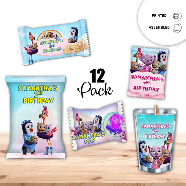 TOTS Party Snacks Favor for Birthday Bundle Labels or Finished Snacks #Pink