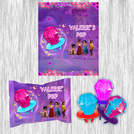 Encanto Ring Pop Label Sticker for Birthday Party Candy Favor - Digital, Stickers or Finished Options