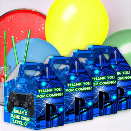 Video Game Candy Gable Box for Birthday Party Favors 12 Pack - 4.4x4.5in