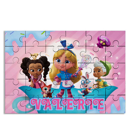 Alice Bakery Puzzle with Name Kids Jigsaw Gift Son Daughter Birthday | 30pcs 7.5x9.5in