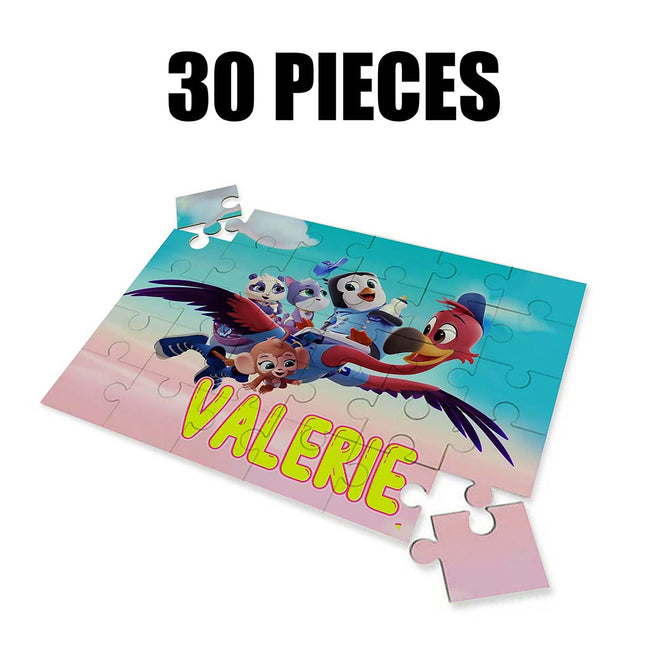 TOTS Puzzle with Name Kids Jigsaw Gift for Son Daughter Grandson Granddaughter Birthday | 30pcs 7.5x9.5in