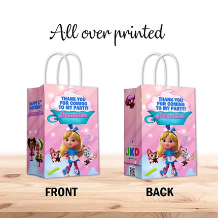 Alice Bakery Bags with Handles for Kids Gift Favor Birthday Party - 12pack