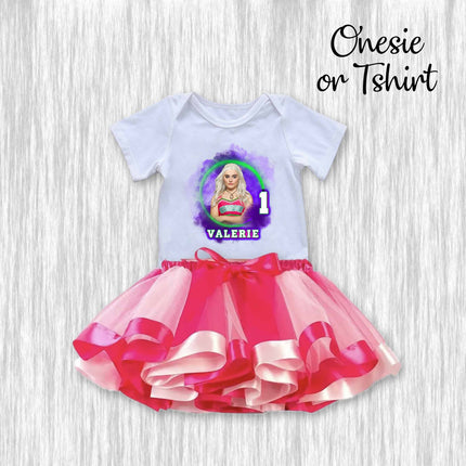 Zombies Birthday Girl Outfit Shirt or Onesie and Skirt Tutu for Party and Photo Shoot