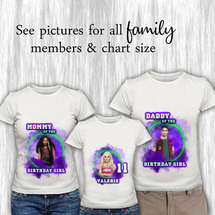 Zombies Birthday Girl & Family Matching Shirts