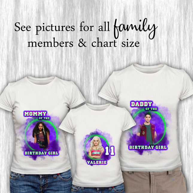 Zombies Birthday Girl & Family Matching Shirts