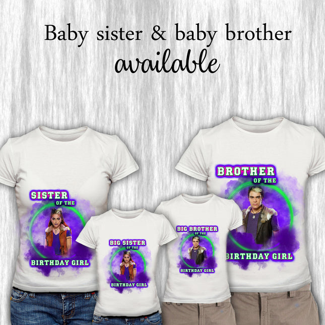 Zombies Birthday Girl & Family Matching Shirts