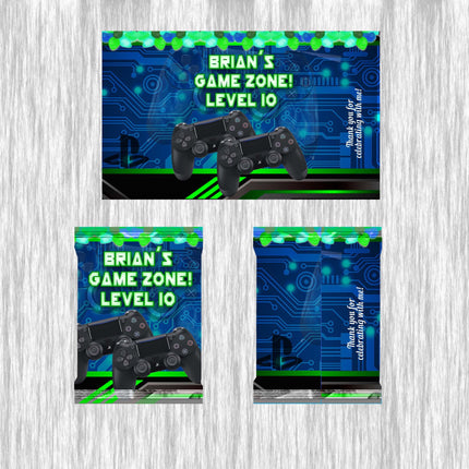 Video Game Fruit Snack Label Sticker for Kids Birthday Party Favor Decor Custom Physical Product