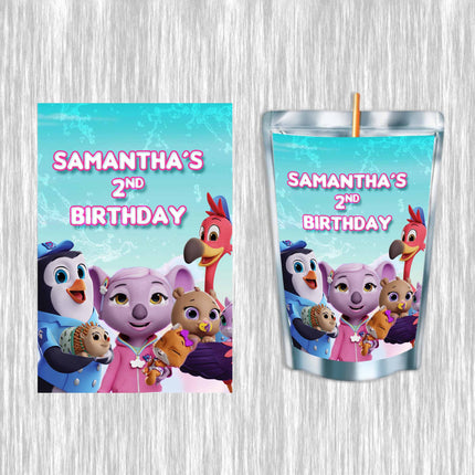 TOTS Juice Pouch Label Sticker for Kids Birthday Party Favor Decor - Digital and physical options #girl