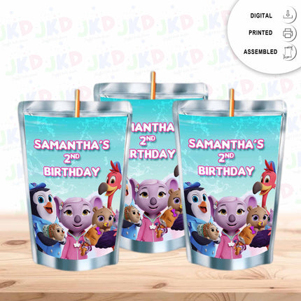 TOTS Juice Pouch Label Sticker for Kids Birthday Party Favor Decor - Digital and physical options #girl