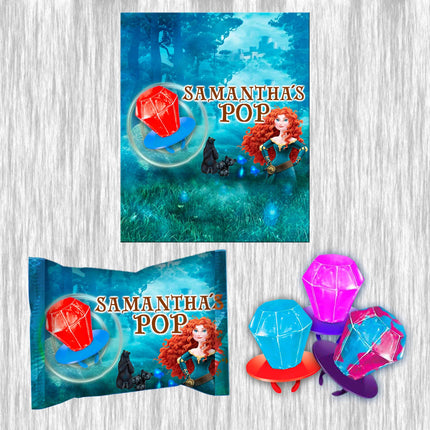 Brave Ring Pop Label Sticker for Birthday Party Candy Favor - Digital, Stickers or Finished Options