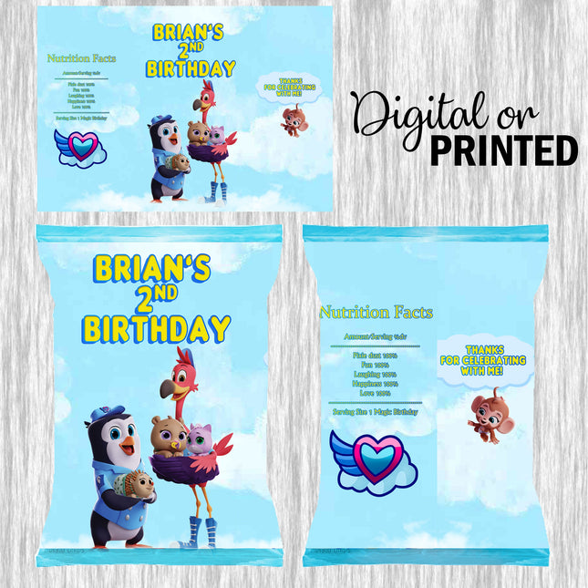 TOTS Party Snacks Favor for Birthday Bundle Labels or Finished Snacks #Blue