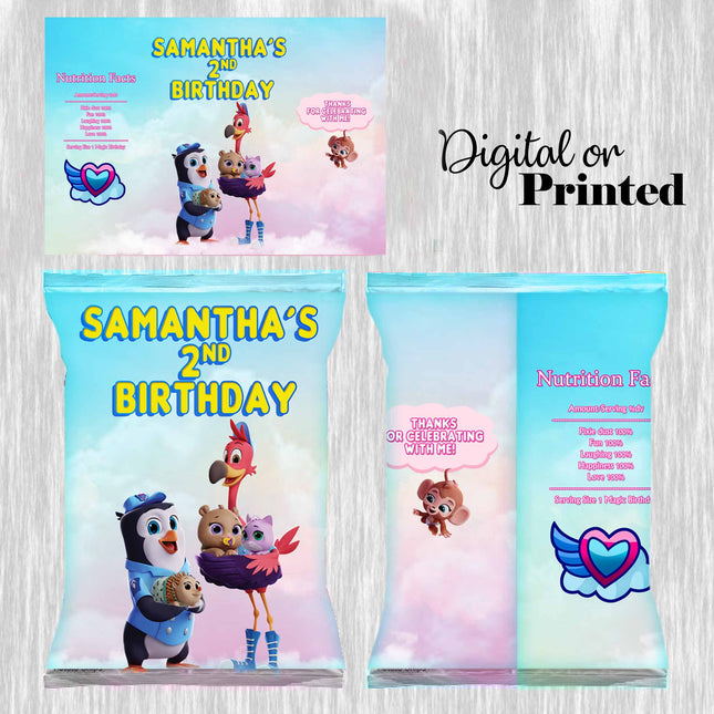 TOTS Party Snacks Favor for Birthday Bundle Labels or Finished Snacks #Pink