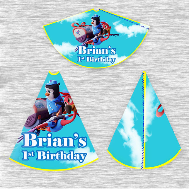 TOTS Party Hats for Kids Birthday Favor - 12pack Customized #blue