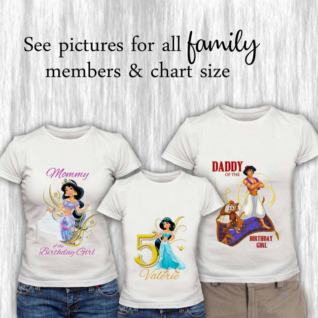 Jasmine Birthday Girl & Family Matching Shirts #Style 2
