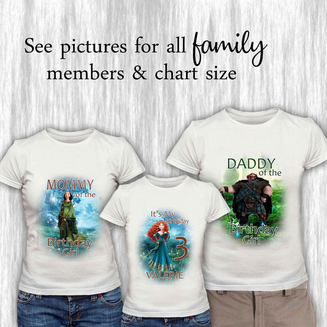 Brave Birthday Girl & Family Matching Shirts