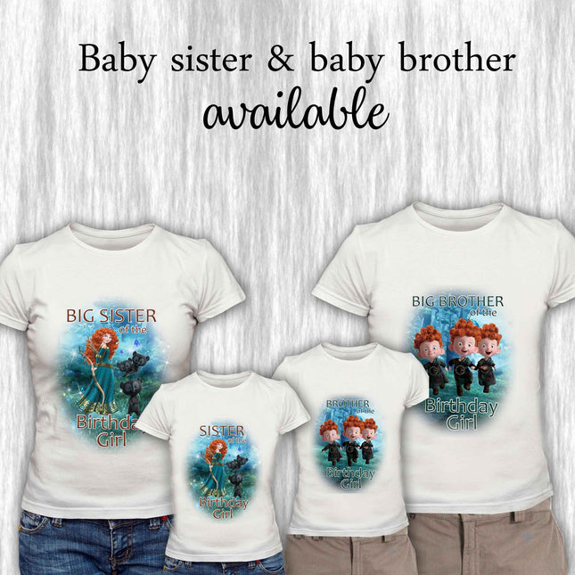 Brave Birthday Girl & Family Matching Shirts