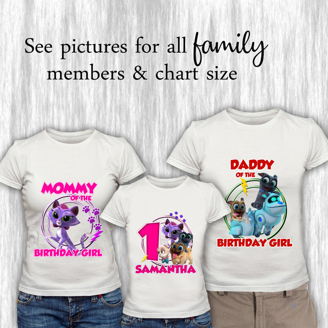 Puppy Dog Pals Birthday Girl & Family Matching Shirts #Style 2