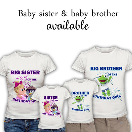 Muppet Babies Birthday Girl & Family Matching Shirts #Style 2