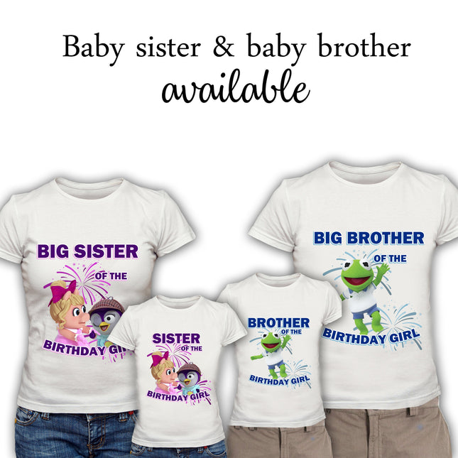 Muppet Babies Birthday Girl & Family Matching Shirts #Style 2