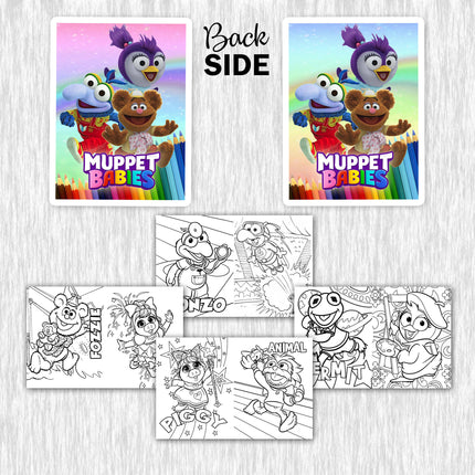 Muppet Babies Mini Coloring Books with crayons - 12pk #Purple