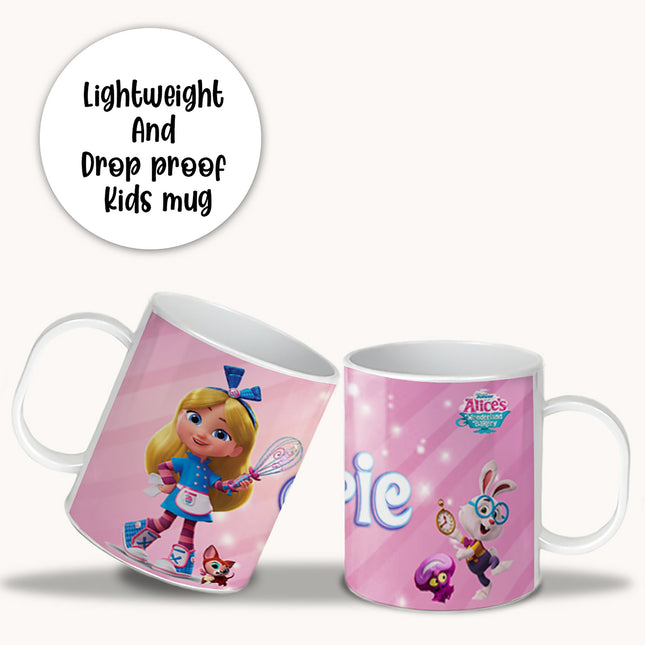 Alice Bakery Kids Mug With Name Unbreakable Child Cup Gift for Birthday Son Daughter - 11oz