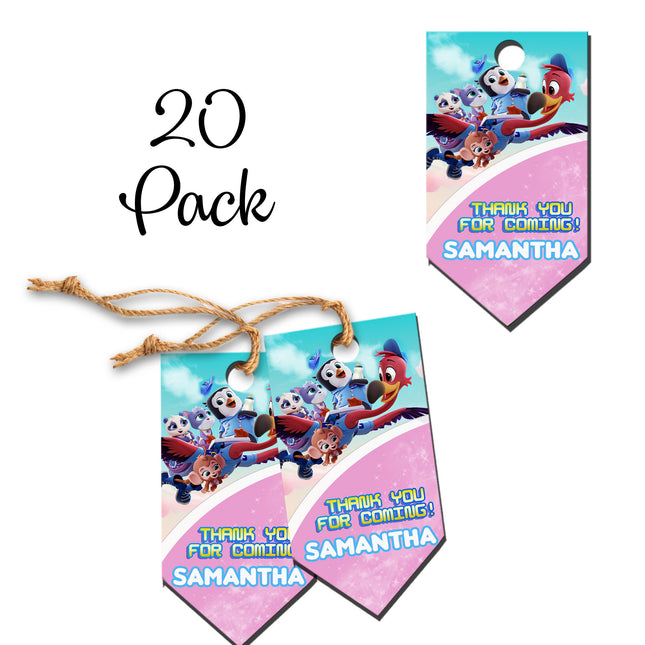 TOTS Favor Tags - 20pk #Pink