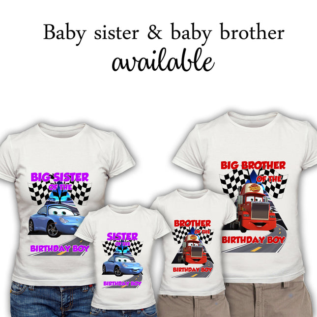 Cars Birthday Boy & Family Matching Shirts