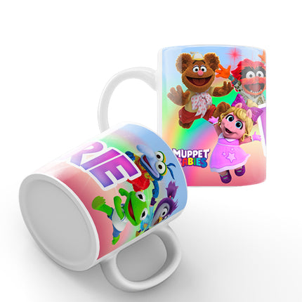 Muppet Babies Kids Mug With Name Unbreakable Child Cup Gift for Birthday Son Daughter - 11oz #Purple