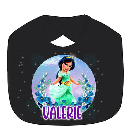 Jasmine Baby Bib With Name Custom Gift for Shower Boy Girl Son Daughter
