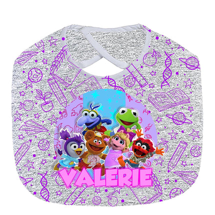 Muppet Babies Baby Bib With Name Custom Gift for Shower Girl Daughter