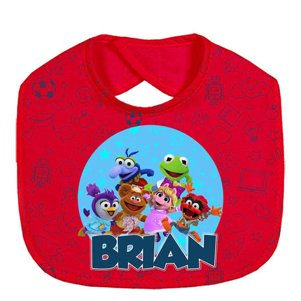 Muppet Babies Baby Bib With Name Custom Gift for Shower Boy Girl Son Daughter