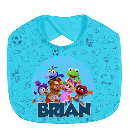 Muppet Babies Baby Bib With Name Custom Gift for Shower Boy Girl Son Daughter